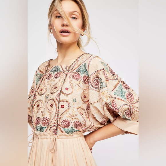 NWOT Free People Mesa Midi Dress - Picture 15 of 16